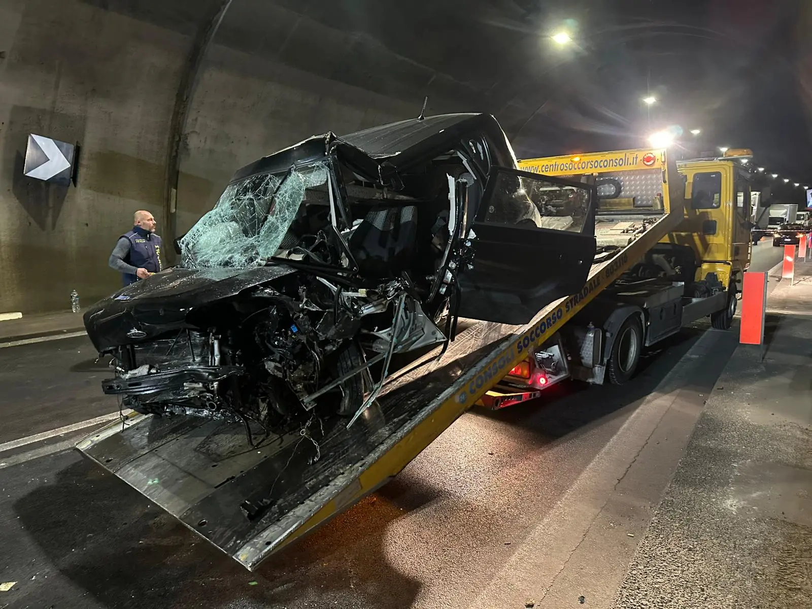 L'incidente nella galleria Pianzole a Sulzano