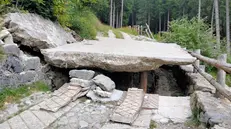 La strada per Lova devastata dal maltempo