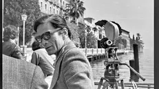 Pierpaolo Pasolini sul lago di Garda il 24 aprile 1975
