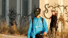 Rave party in corso nella zona nord di Modena in prossimità del quartiere fieristico e dell'ingresso dell'autostrada A1. Modena, 31 Ottobre 2022 . ANSA /SERENA CAMPANINI