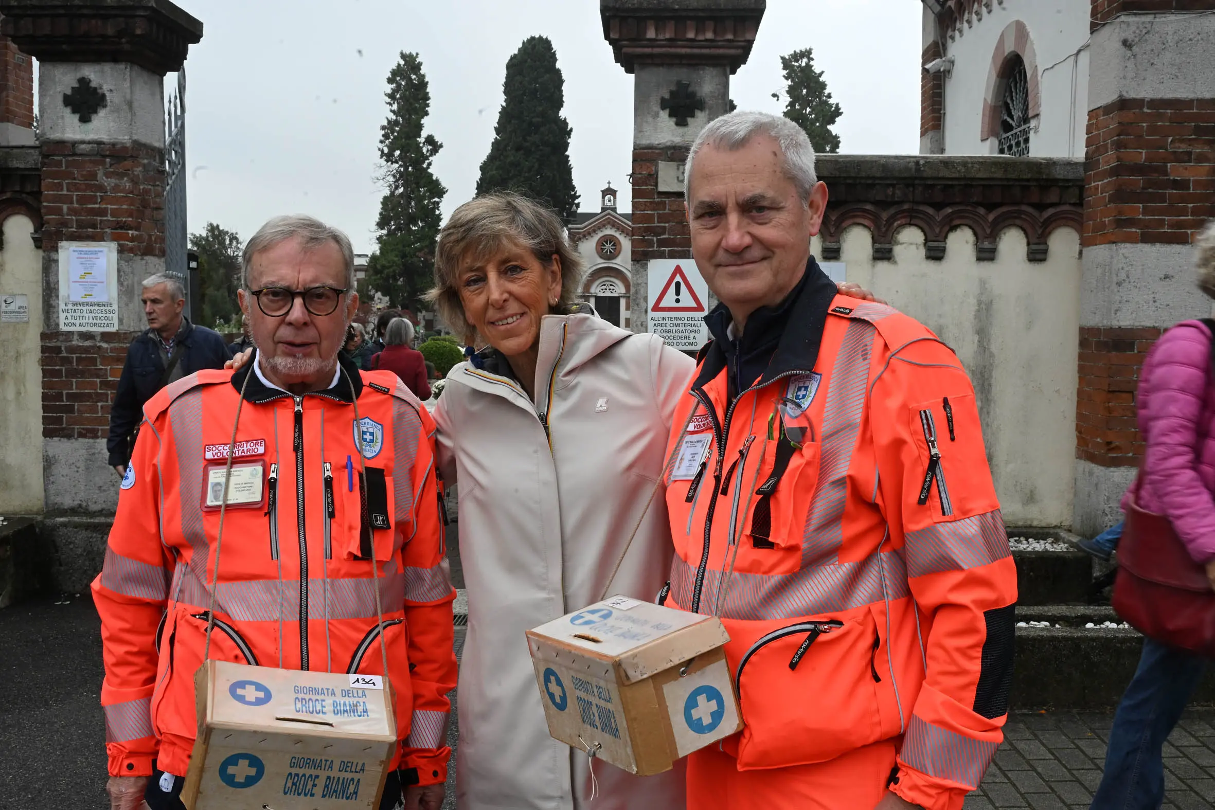 Croce Bianca, la presidente Salvadego porta il caffè ai volontari
