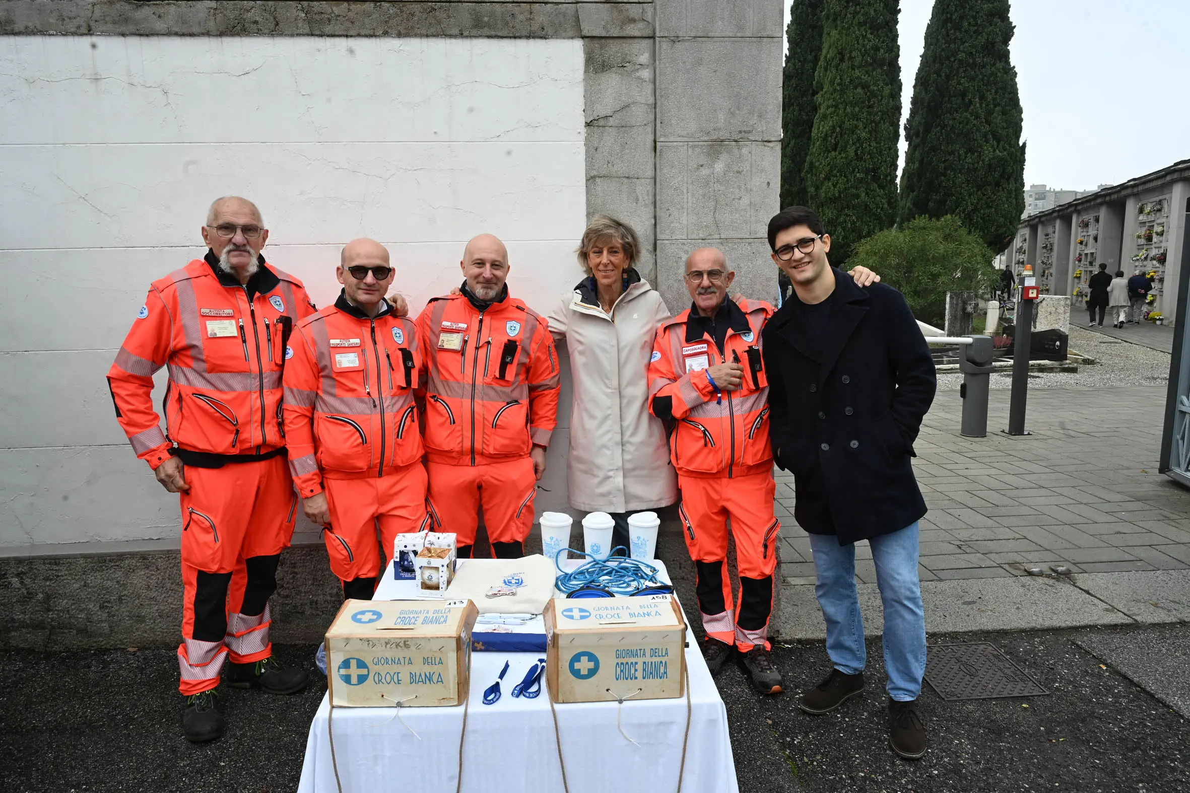 Croce Bianca, la presidente Salvadego porta il caffè ai volontari