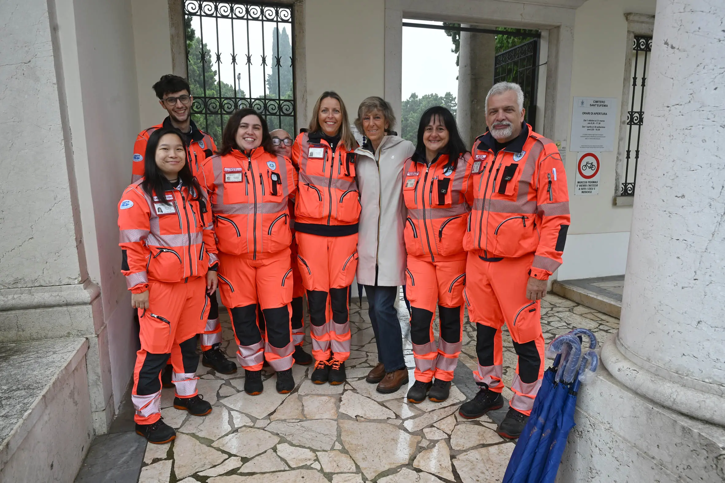 Croce Bianca, la presidente Salvadego porta il caffè ai volontari