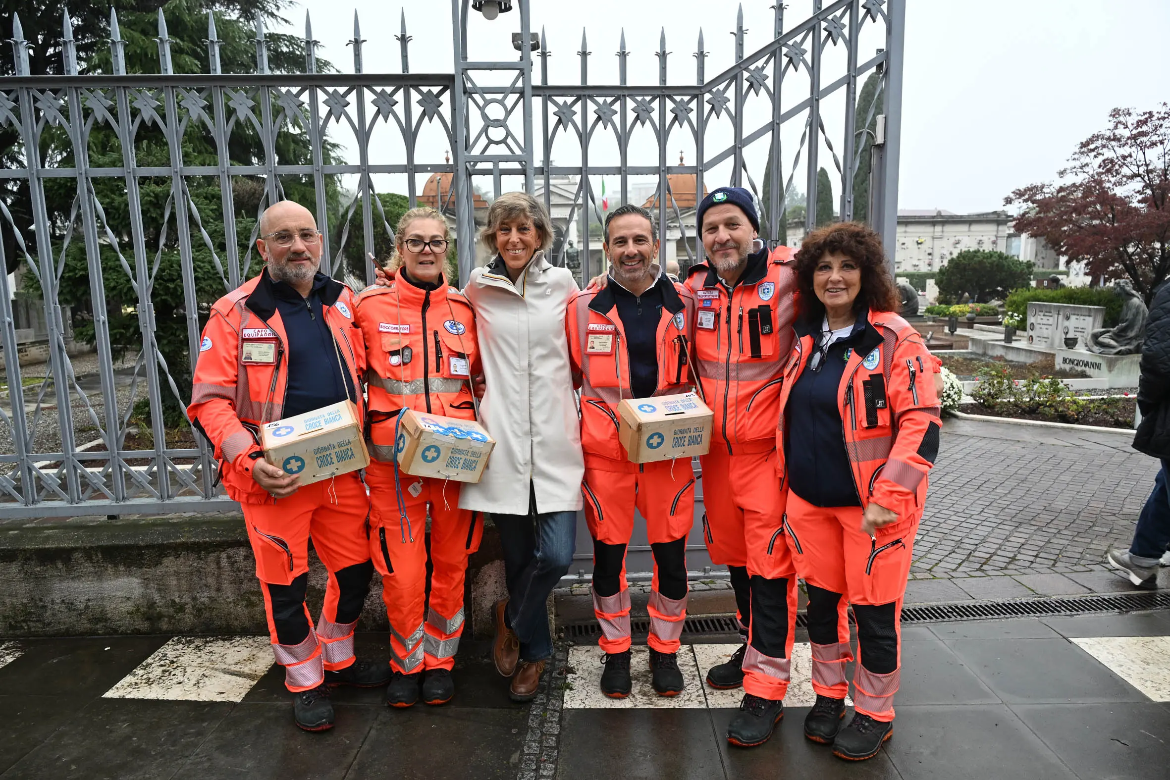 Croce Bianca, la presidente Salvadego porta il caffè ai volontari
