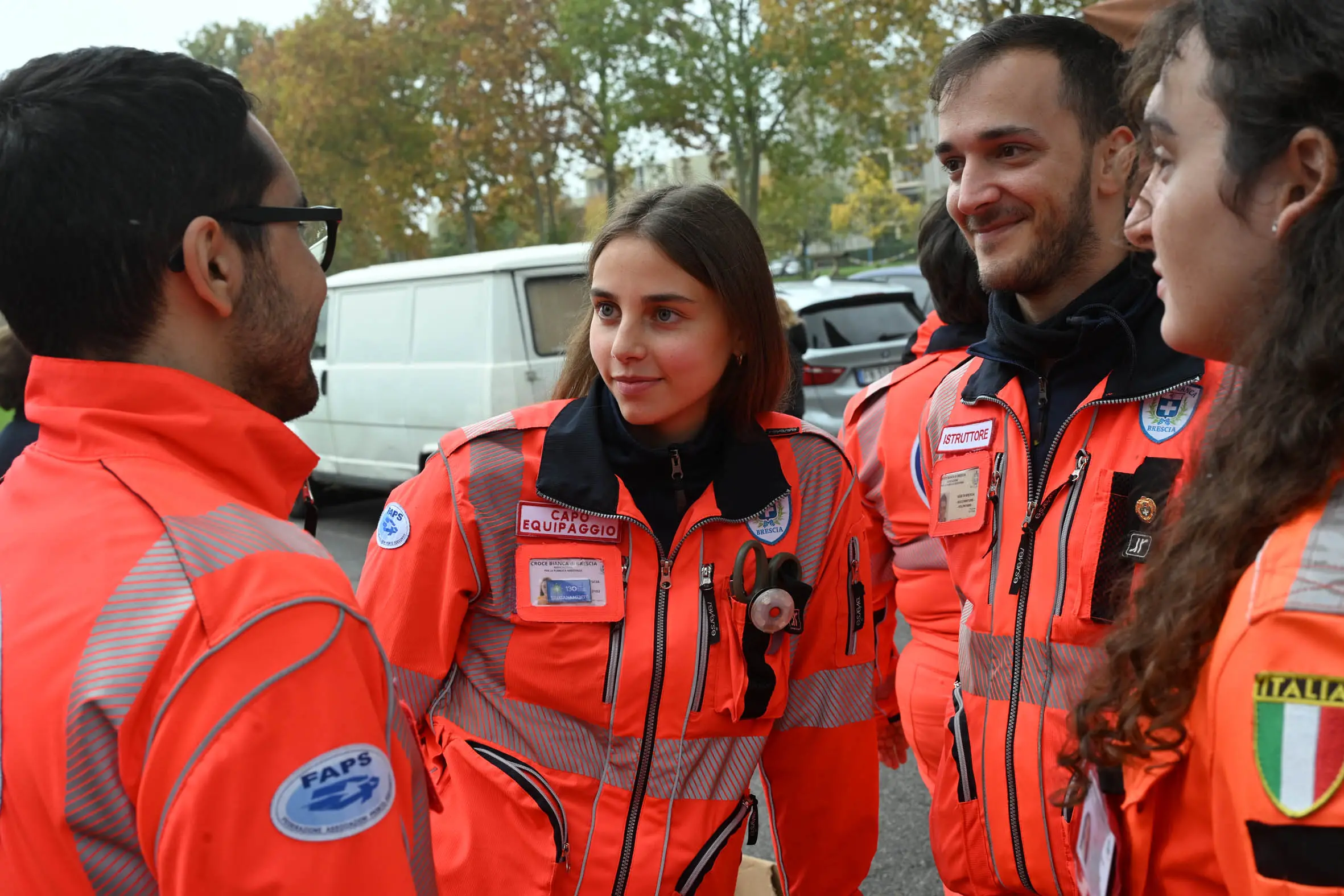 Croce Bianca, la presidente Salvadego porta il caffè ai volontari