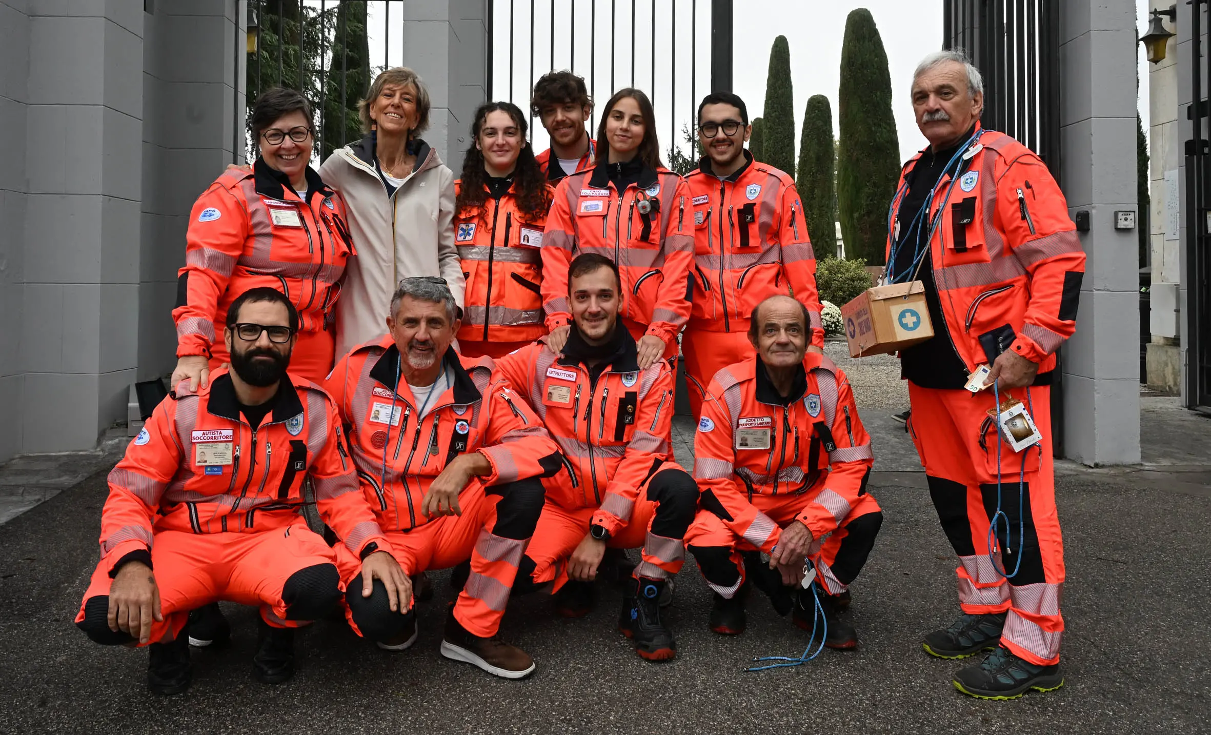 Croce Bianca, la presidente Salvadego porta il caffè ai volontari
