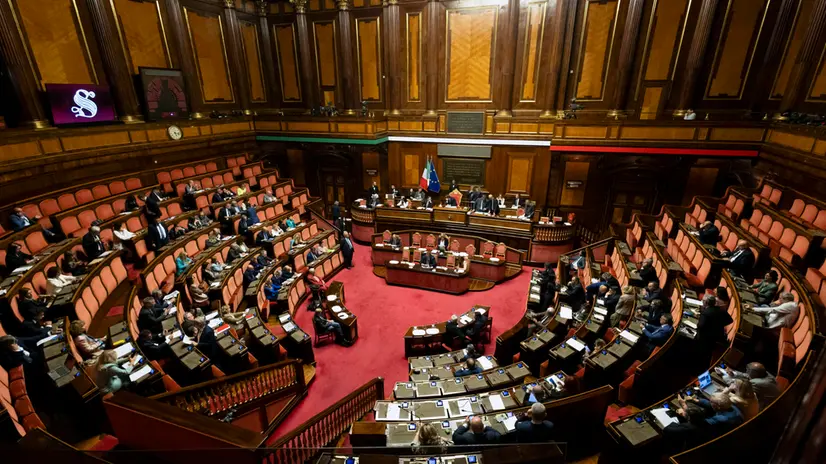 Aula del Senato, comunicazione, del ministro del lavoro Marina Elvira Calderone, sullo stato della sicurezza nei luoghi di lavoro. Roma, 10 giugno 2025. ANSA/MASSIMO PERCOSSI
