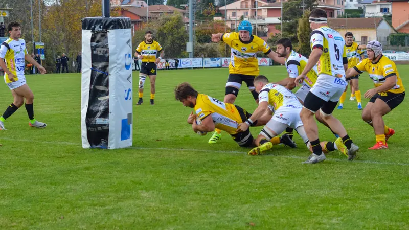 La meta di Grant - Foto Avezzano Rugby