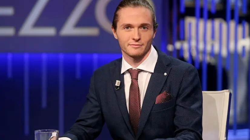 Raffaele Sollecito ospite della trasmissione televisiva "Otto e mezzo", condotta dalla giornalista Lilli Gruber, Roma, 06 ottobre 2015. ANSA/ALESSANDRO DI MEO