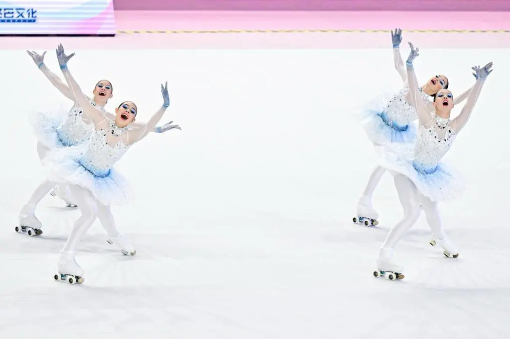 Pechino, le campionesse mondiali di pattinaggio su rotelle