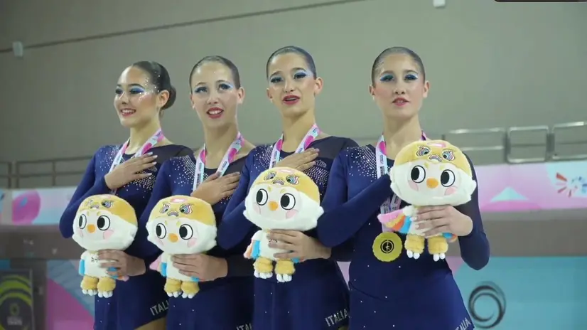 Pechino, le campionesse mondiali di pattinaggio su rotelle