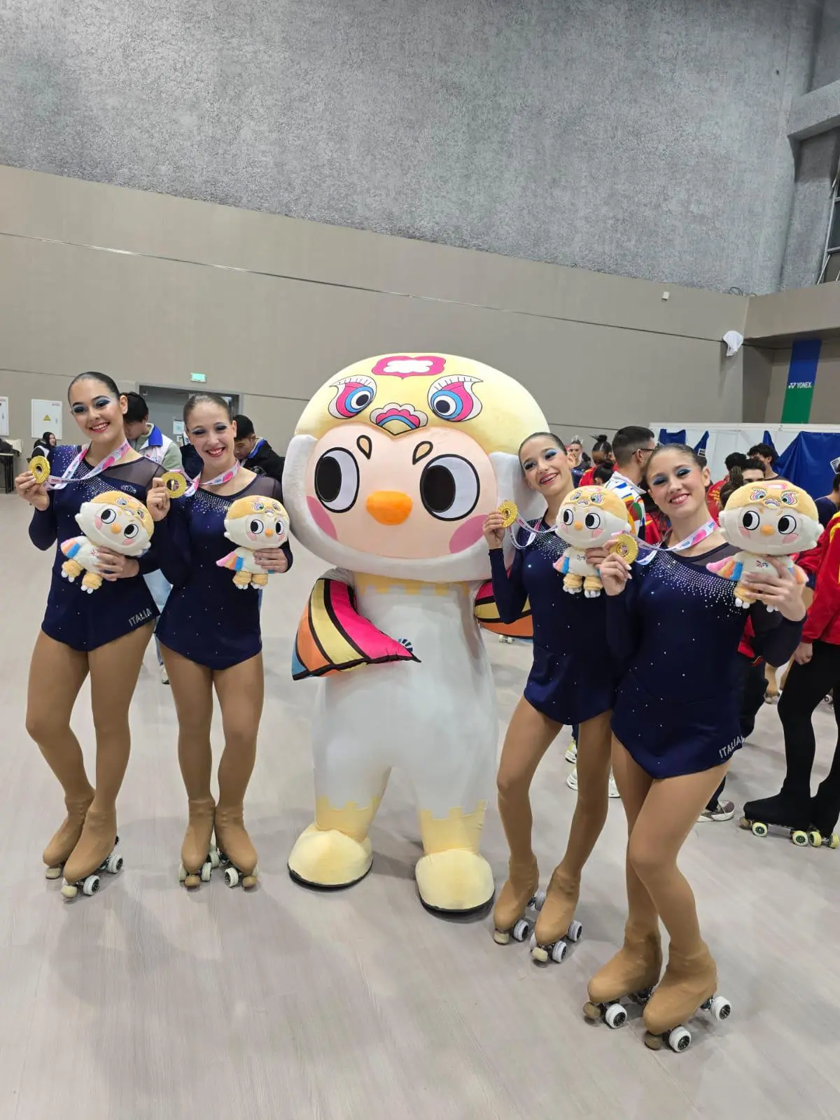 Pechino, le campionesse mondiali di pattinaggio su rotelle