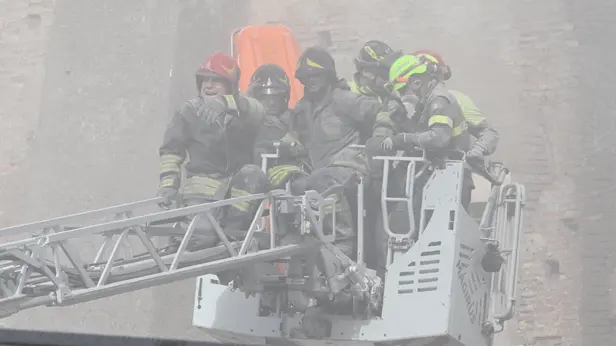 Crollo ai Fori Imperiali di Roma