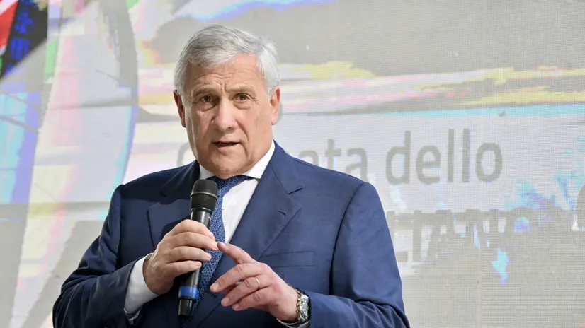 Il ministro degli Esteri Antonio Tajani durante un evento sulla diplomazia sportiva, Dakar, Senegal, 29 ottobre 2025. ANSA/ALESSANDRO DI MEO