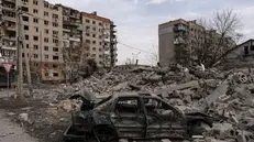 epa11989982 A handout picture made available by the press service of the 93rd Separate Mechanized Brigade of the Ukrainian Armed Forces on 26 March 2025 shows destruction in the center of Pokrovsk, Donetsk region, Ukraine, 25 March 2025, amid the ongoing Russian invasion. Russian troops entered Ukrainian territory on 24 February 2022, starting a conflict that has provoked destruction and a humanitarian crisis. EPA/PPRESS SERVICE OF THE 93RD SEPARATE MECHANIZED BRIGADE HANDOUT HANDOUT EDITORIAL USE ONLY/NO SALES