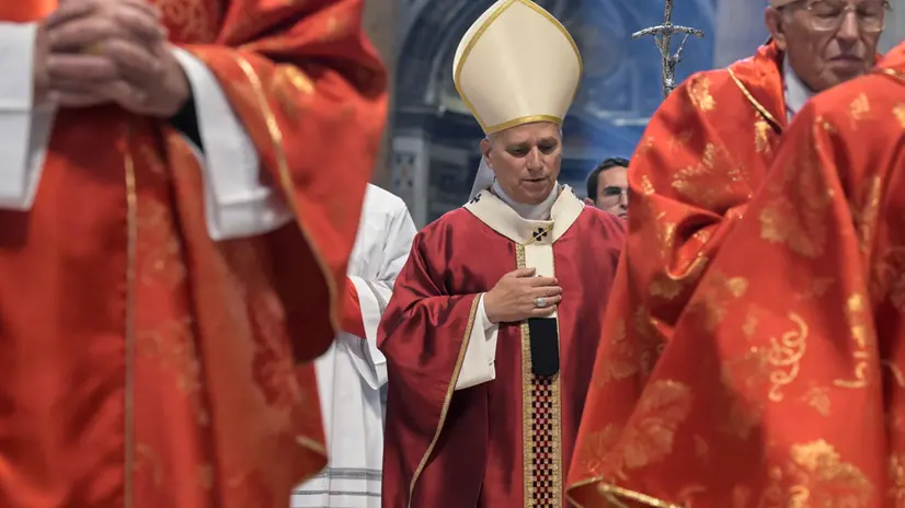 Pope Leo XIV presides over Mass in St. Peter’s Basilica in suffrage for the late Roman Pontiff Francis and for the Cardinals and Bishops deceased during the year, Vatican City, 3 November 2025. ANSA/RICCARDO ANTIMIANI