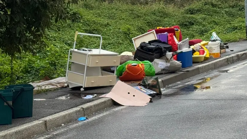 Rifiuti abbandonati a Montichiari - © www.giornaledibrescia.it