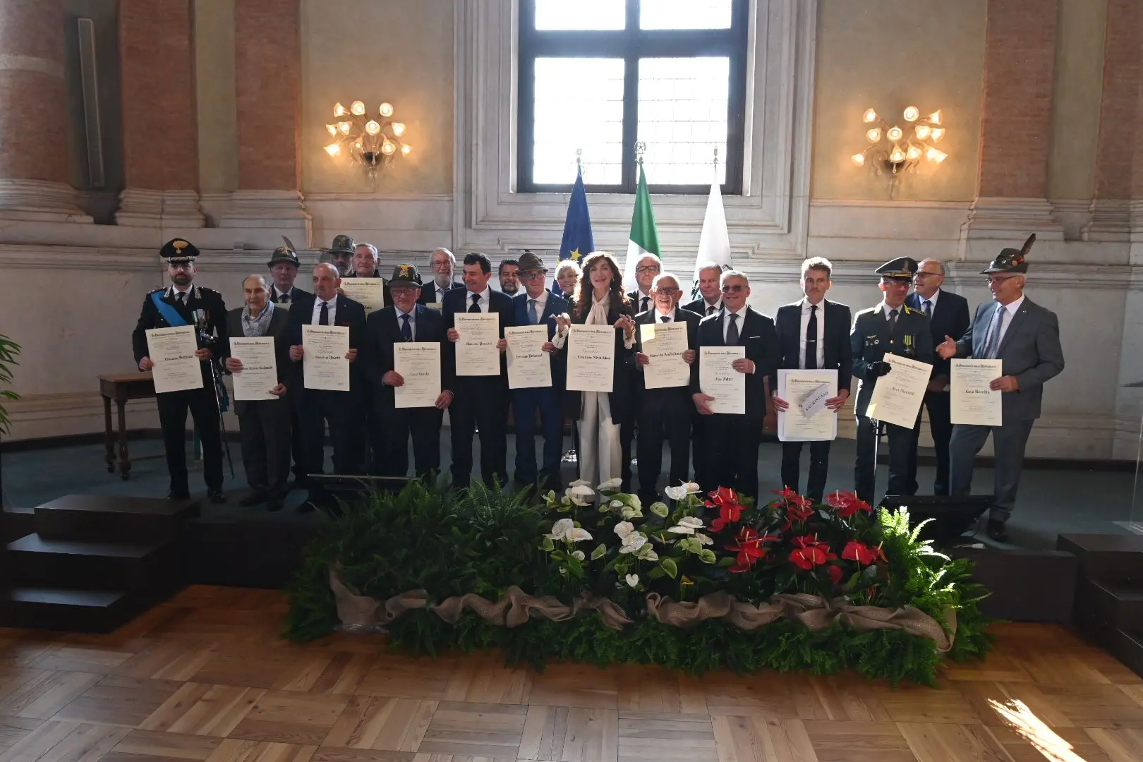 4 novembre, la consegna delle onorificenze al merito