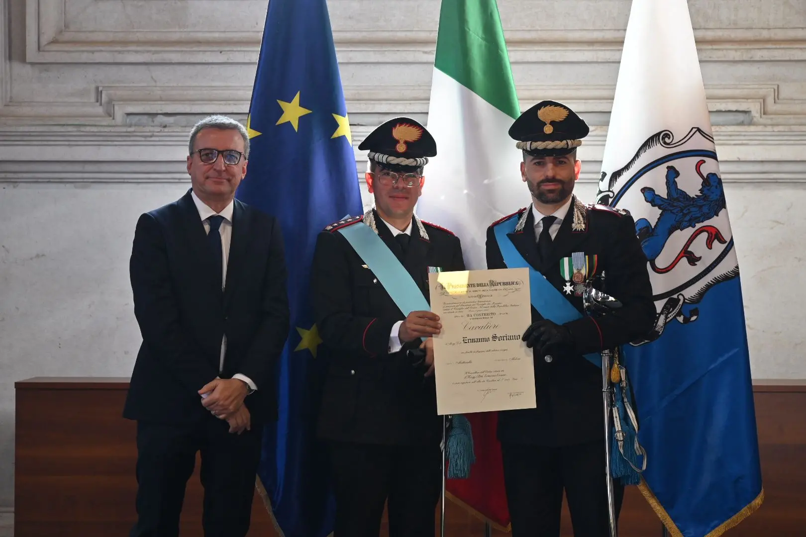 4 novembre, la consegna delle onorificenze al merito