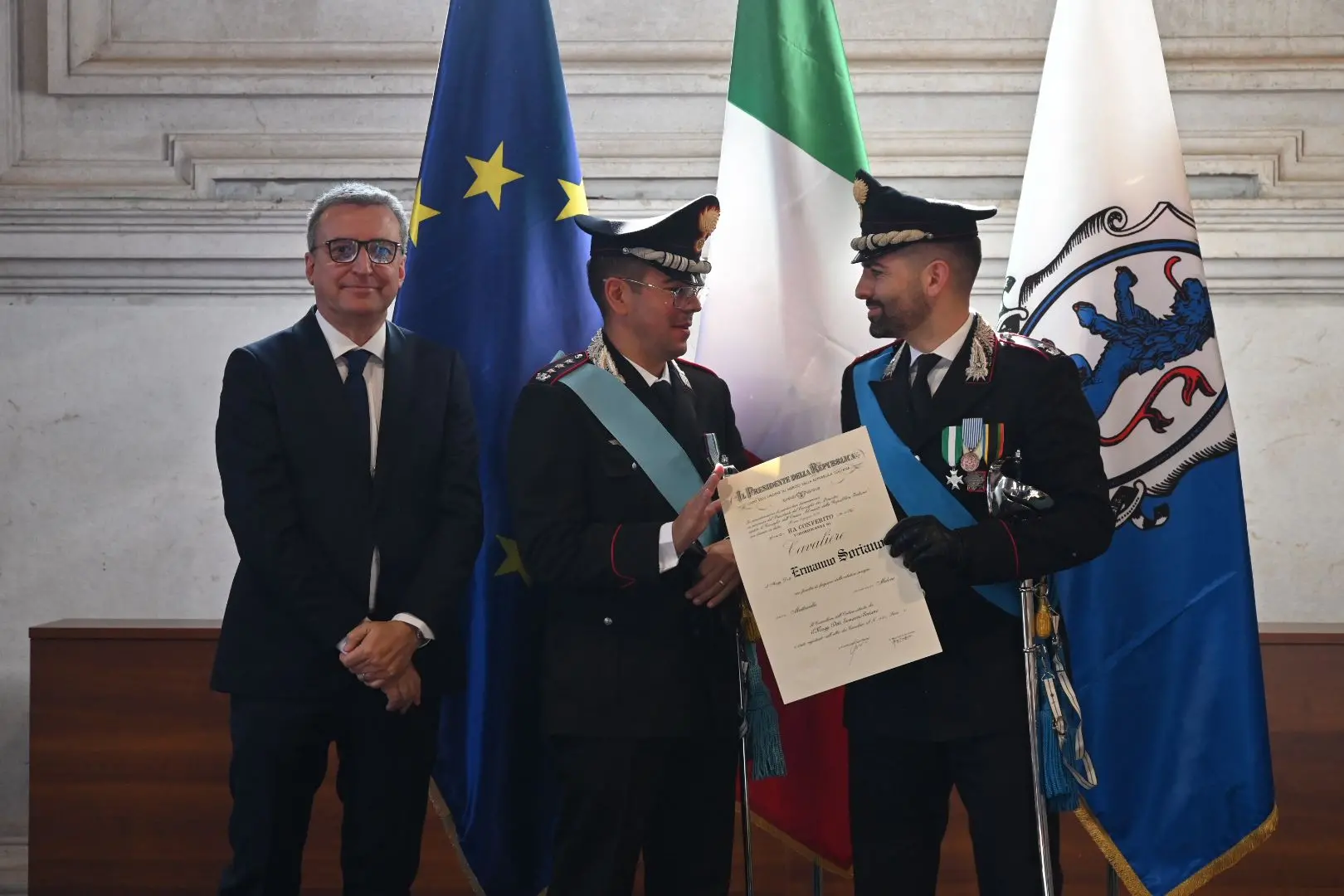 4 novembre, la consegna delle onorificenze al merito