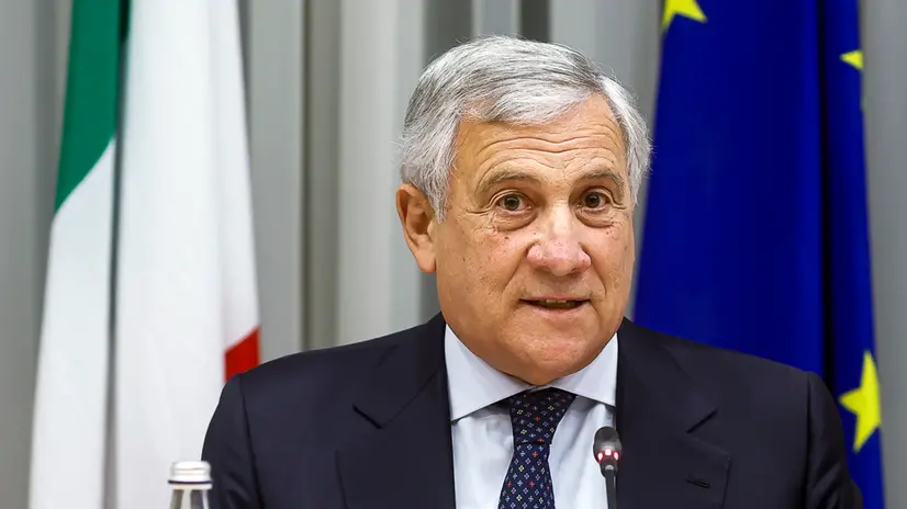Il ministro degli Affari Esteri Antonio Tajani durante il Comitato di Garanzia per i Fondi di Coesione, presso la Farnesina, Roma, 03 novembre 2025. ANSA/ANGELO CARCONI