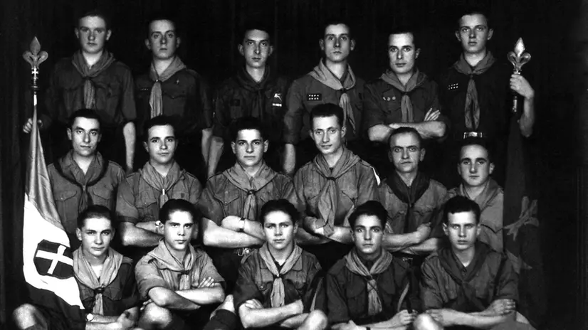 Aquile randagie, una foto di gruppo del 1935