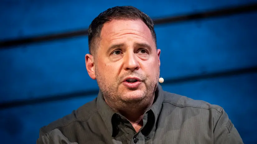 epa11339142 Head of the Office of Ukraine's President, Andriy Yermak, speaks on stage during the Copenhagen Democracy Summit, in Copenhagen, Denmark, 14 May 2024. The summit takes place from 14-15 May at the Royal Danish Playhouse and is held for the seventh time. 'This year's summit will delve into the intricate dynamics between technology, democracy, and freedom with the unwavering advocates dedicated to preserving these fundamental principles', the organizers describe the meeting on their website. EPA/IDA MARIE ODGAARD DENMARK OUT