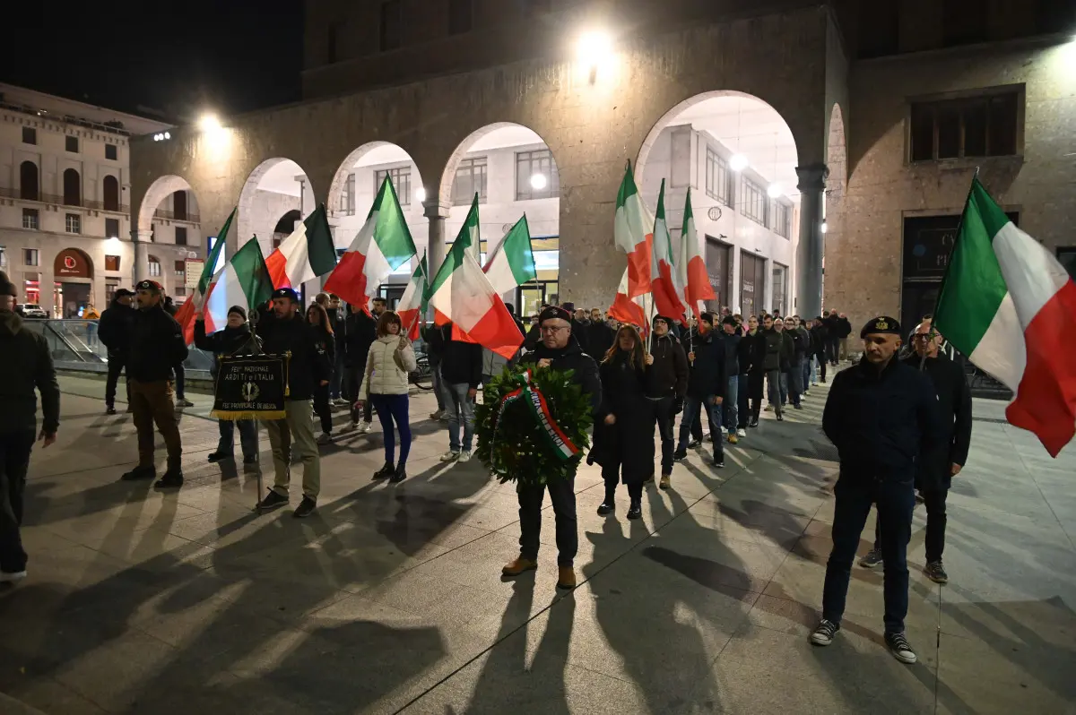 La manifestazione di Brescia Identitaria