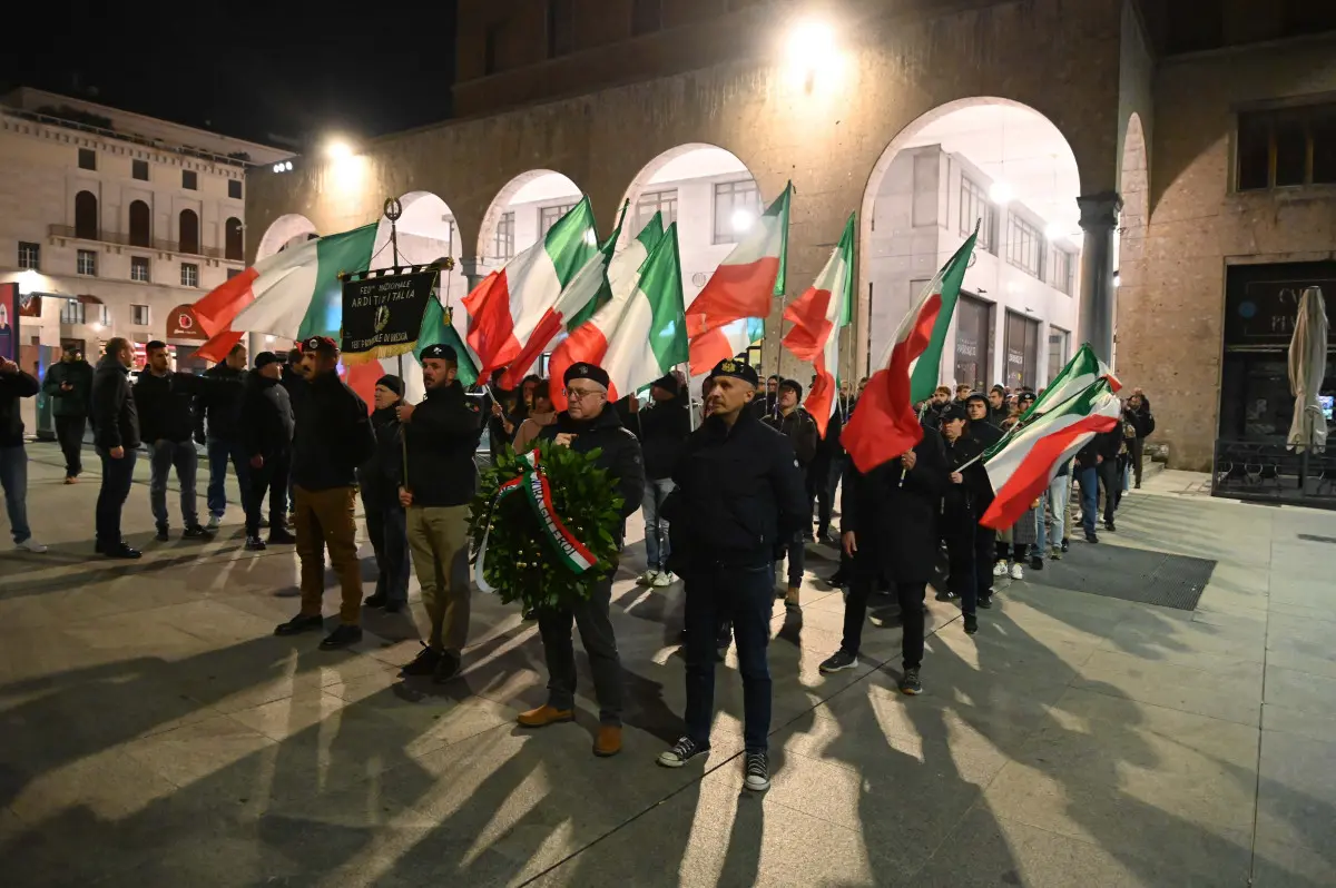 La manifestazione di Brescia Identitaria