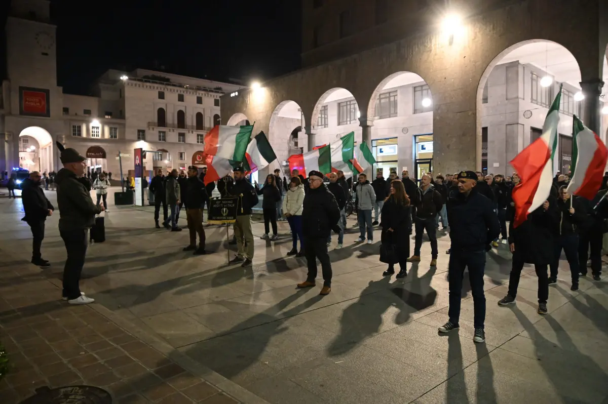 La manifestazione di Brescia Identitaria