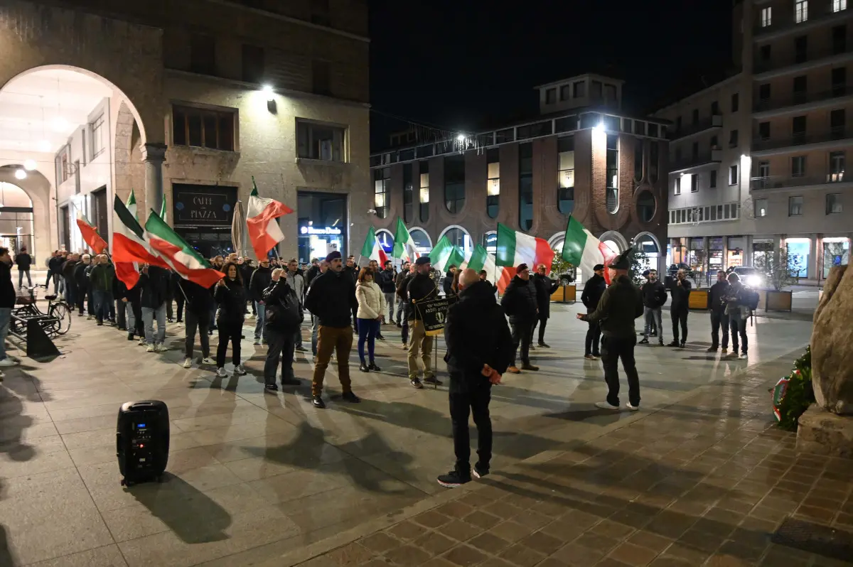 La manifestazione di Brescia Identitaria