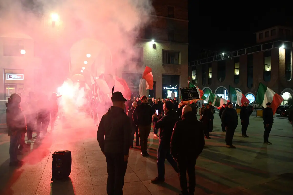 La manifestazione di Brescia Identitaria