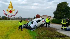 L'incidente nel quale ha perso la vita Germano De Luca - Foto Vigili del Fuoco © www.giornaledibrescia.it