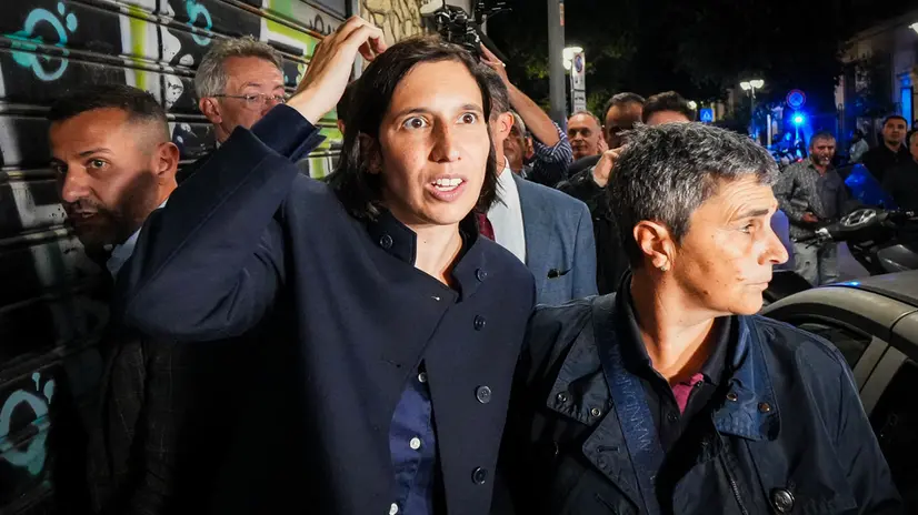 Regionali in Campania: La segretaria del PD Elly Schlein a Portici Napoli 31 Ottobre 2025. ANSA/CESARE ABBATE