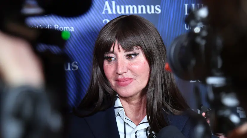 La ministra dell’Università e della Ricerca Anna Maria Bernini alla cerimonia di premiazione Alumnus 2025 presso la sede dell’università Luiss Roma 29 ottobre 2025 ANSA/FABIO CIMAGLIA (NPK)