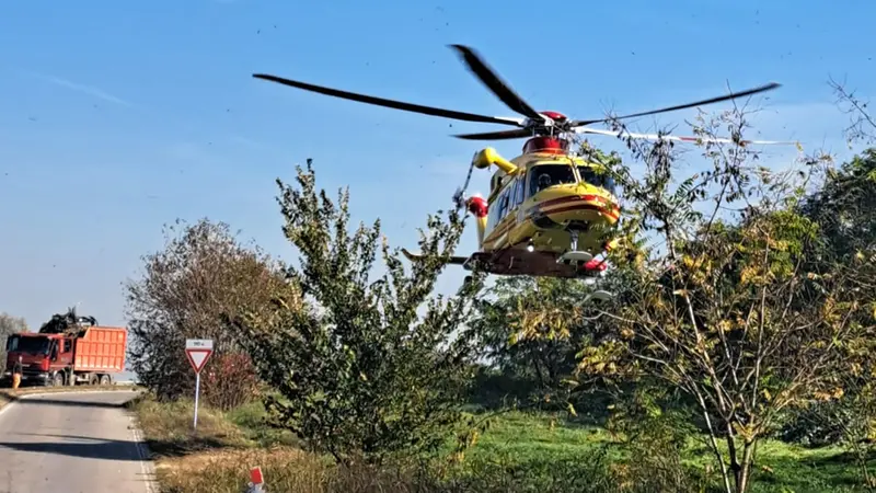 Sul posto è intervenuto anche l'elisoccorso © www.giornaledibrescia.it