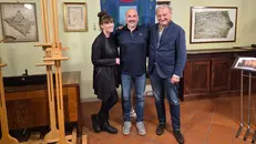 Elisabetta Del Medico e Marco Recalcati col sindaco Pellini - © www.giornaledibrescia.it