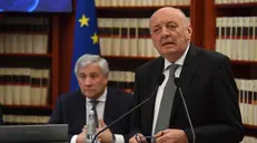 Il ministro dell’ambiente e della Sicurezza energetica Gilberto Pichetto Fratin al convegno ‘I custodi del mare: per una nuova politica della pesca sostenibile’ organizzato da Forza Italia presso la Sala del Refettorio di Palazzo San Macuto Roma, 14 ottobre 2025 ANSA/FABIO CIMAGLIA