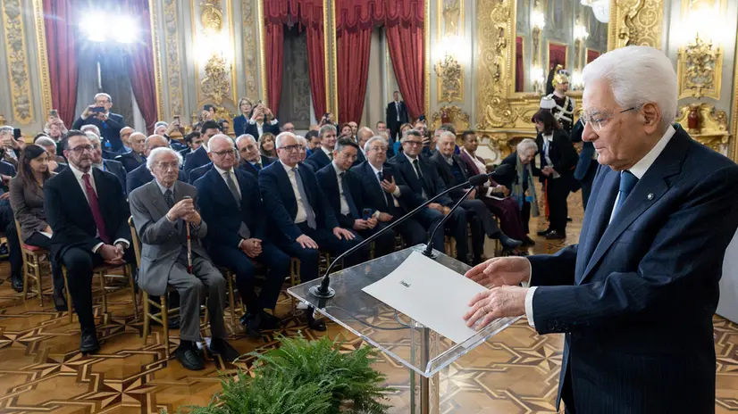 Roma - Il Presidente Sergio Mattarella rivolge il suo indirizzo di saluto in occasione dell'incontro con una rappresentanza dell’Unione nazionale istituzioni e iniziative di assistenza sociale – UNEBA , oggi 6 novembre 2025 (Foto di Paolo Giandotti - Ufficio per la Stampa e la Comunicazione della Presidenza della Repubblica)