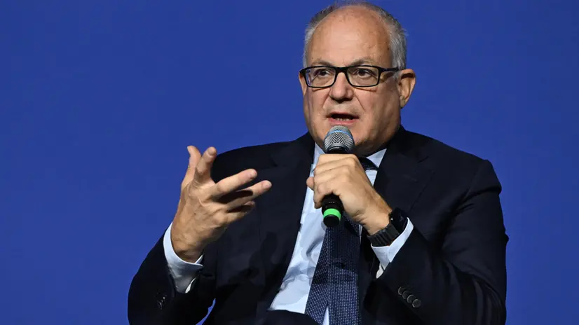 Il sindaco di Roma, Roberto Gualtieri nel corso dell'Assemblea Generale di Unindustria a Roma, 7 ottobre 2025. ANSA/MAURIZIO BRAMBATTI