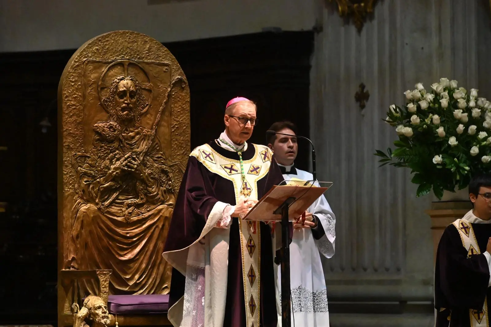 La Messa in suffragio di mons. Giulio Sanguineti