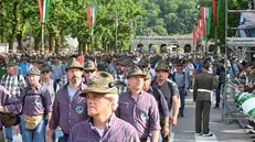 Alpini bresciani sfilano all'Adunata di Vicenza del 2024 - Foto Gabriele Strada/Neg © www.giornaledibrescia.it