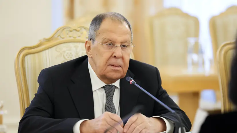 epa12486149 A handout photo made available by the Russian Foreign Ministry Press Service shows Russian Foreign Minister Sergei Lavrov during his meeting with North Korean Foreign Minister Choe Son Hui (not pictured) in Moscow, Russia 27 October 2025. EPA/RUSSIAN FOREIGN MINISTRY PRESS SERVICE HANDOUT MANDATORY CREDITHANDOUT EDITORIAL USE ONLY/NO SALES