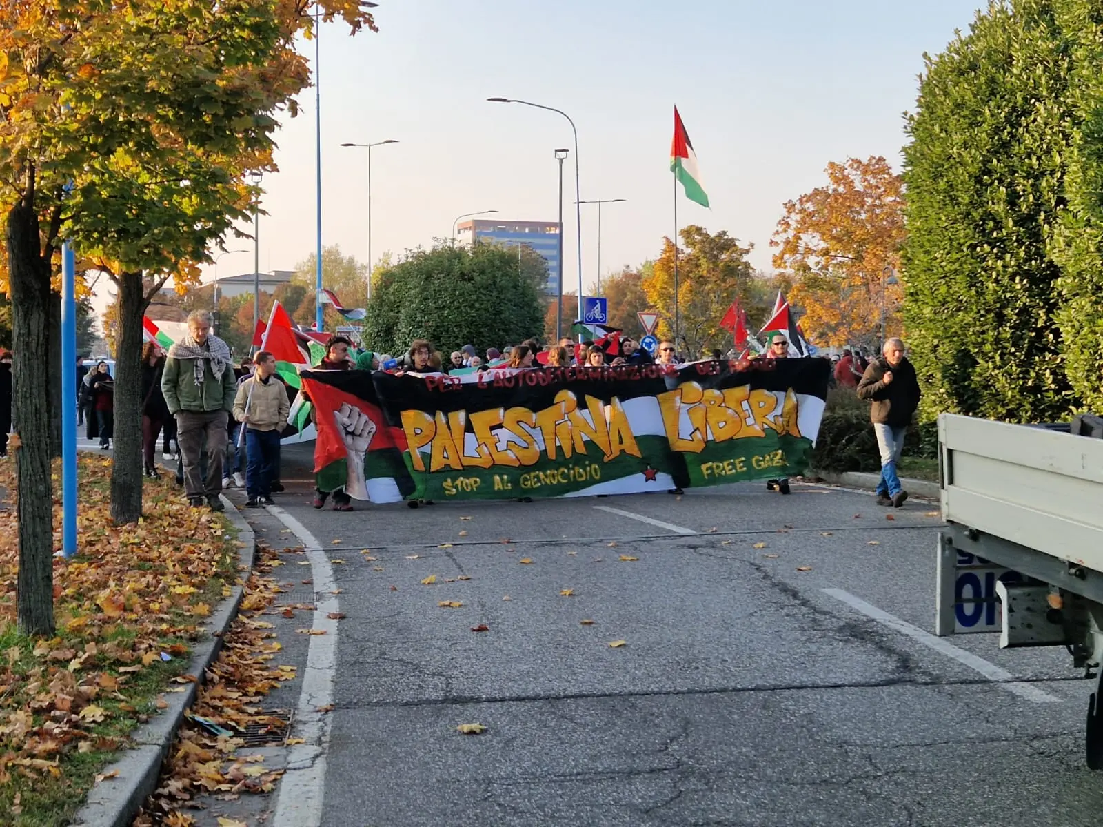 La manifestazione Pro Pal a Brescia
