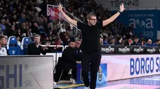 Matteo Cotelli, coach della Germani - Foto New Reporter Comincini © www.giornaledibrescia.it