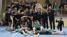 L'esultanza della Ferramenta Astori Montichiari