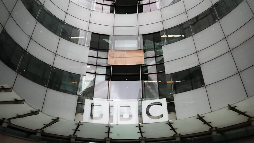 epa10869396 An exterior view of the headquarters building of the British Broadcasting Corporation (BBC), in London, Britain, 19 September 2023. The BBC has announced it has removed some Russell Brand content from the BBC iPLayer and Sounds sites following the allegations of sexual assault against the former BBC radio show host. EPA/ANDY RAIN