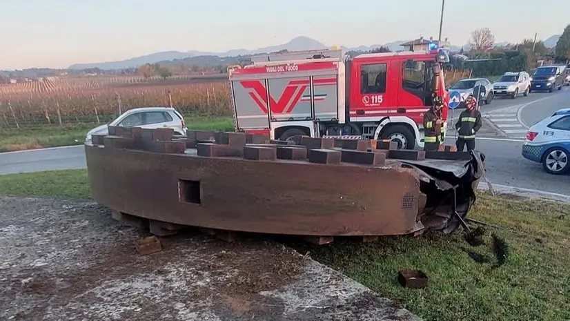 L'incidente all'alba - © www.giornaledibrescia.it