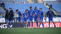 La delusione dopo il ko con l'Alcione - Foto New Reporter Nicoli © www.giornaledibrescia.it