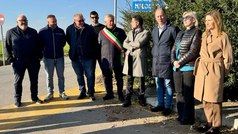 Le autorità sulla Sp 25 - © www.giornaledibrescia.it